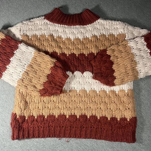 Altar'd State Women's 100% acrylic Striped Knit Sweater size XS extra small - Picture 5 of 6